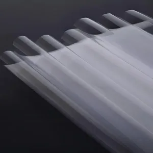 Transparent flat cellulose film