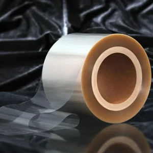 Transparent roll cellulose film