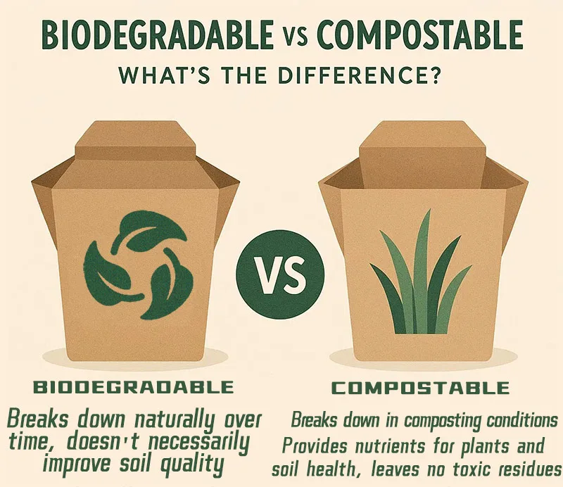 Difference Between Compostable and Biodegradable