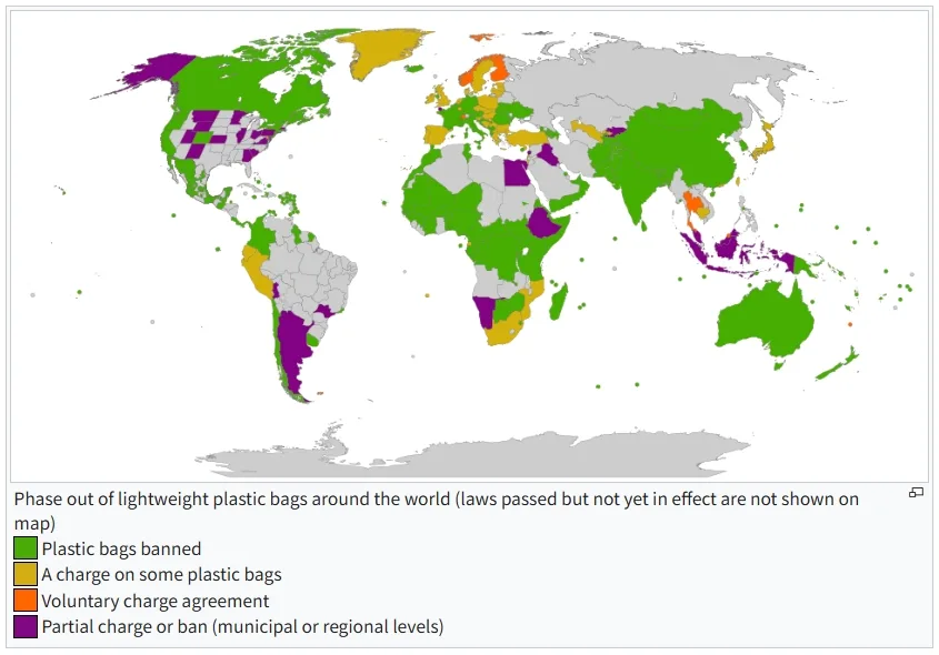 Global Plastic Ban Map