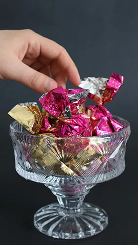 Eco-friendly twisted candy packaging