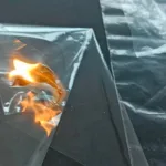 cellophane burn test